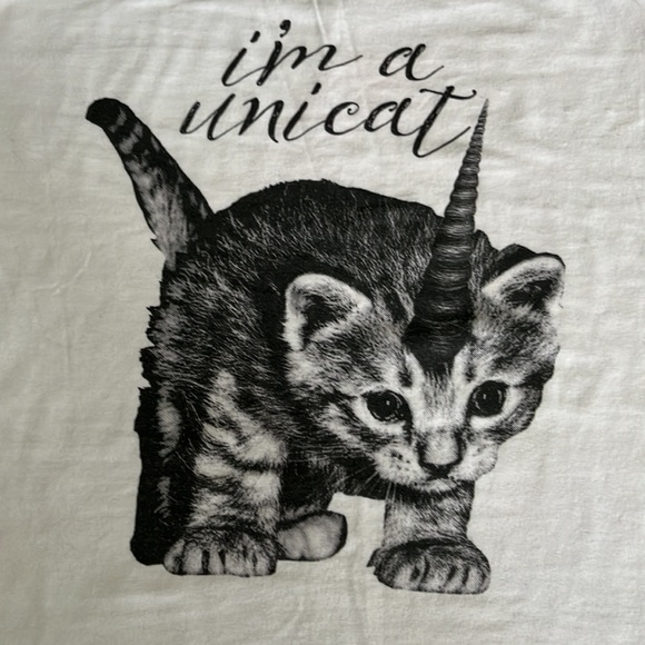 “I’m a Unicat” White Tank Top - Medium - Picture 3 of 4